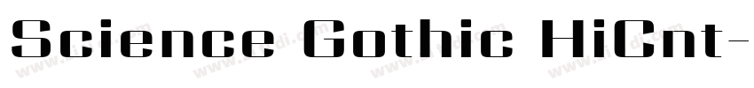 Science Gothic HiCnt字体转换
